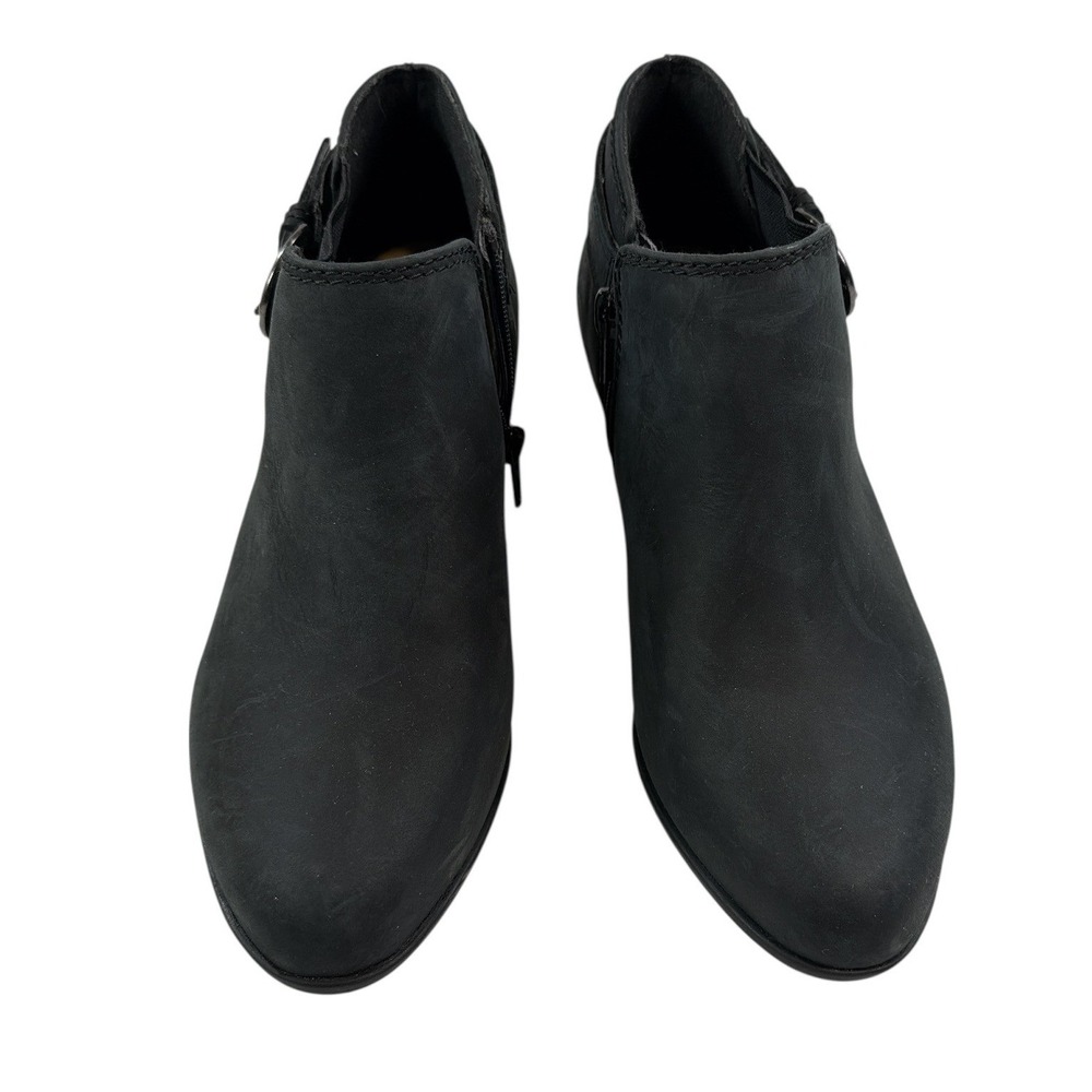 Clarks Adreena Field Women's Black Leather Ankle Booties US 7W